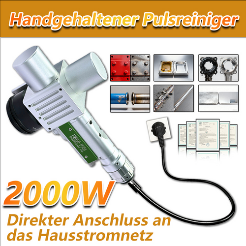 Handgehaltenes Pulsreinigungsgerät
